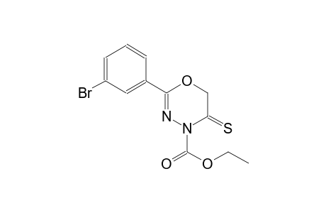 ethyl 2-(3-bromophenyl)-5-thioxo-5,6-dihydro-4H-1,3,4-oxadiazine-4-carboxylate