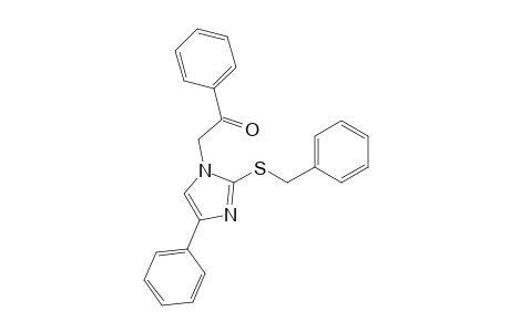 1-Phenyl-2-[4-phenyl-2-(phenylmethylsulfanyl)imidazol-1-yl]ethanone