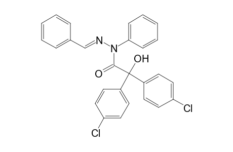 2,2-bis(4-chlorophenyl)-2-hydroxy-N-phenyl-N'-[(E)-phenylmethylidene]acetohydrazide