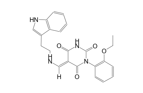 (5E)-1-(2-ethoxyphenyl)-5-({[2-(1H-indol-3-yl)ethyl]amino}methylene)-2,4,6(1H,3H,5H)-pyrimidinetrione