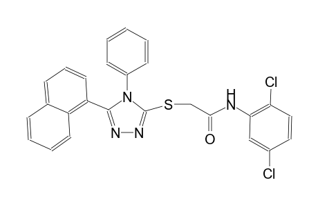 N-(2,5-dichlorophenyl)-2-{[5-(1-naphthyl)-4-phenyl-4H-1,2,4-triazol-3-yl]sulfanyl}acetamide