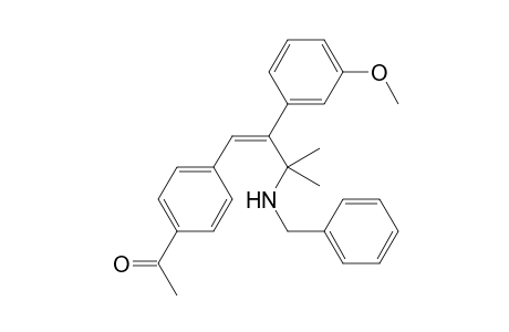 1-{4-[(1Z)-3-(benzylamino)-2-(3-methoxyphenyl)-3-methylbut-1-en-1-yl]phenyl}ethanone