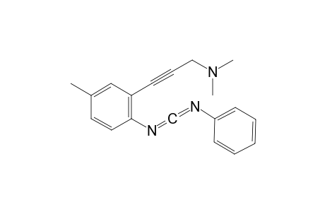 2-(3-(Dimethylamino)prop-1-yn-1-yl)-4-methyl-N-((phenylimino)methylene)aniline