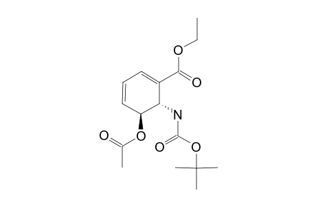 ETHYL-(ANTI)-5-ACETOXY-6-TERT.-BUTOXYCARBONYLAMINO-1,3-CYCLOHEXADIENE-1-CARBOXYLATE