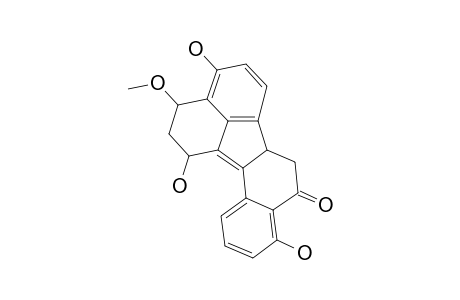 HYPOXYLONOL-B;3-METHOXY-1,4,9-TRIHYDROXY-1,2,3,6B-TETRAHYDROBENZO-[J]-FLUORANTHEN-8(7H)-ONE