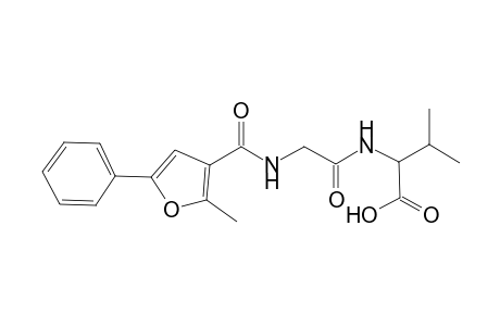 3-Methyl-2-[2-[(2-methyl-5-phenyl-furan-3-yl)carbonylamino]ethanoylamino]butanoic acid