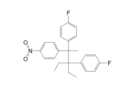 Benzene, 1,1'-[1,1-diethyl-2-methyl-2-(4-nitrophenyl)-1,2-ethanediyl]bis[4-fluoro-