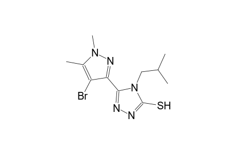 5-(4-bromo-1,5-dimethyl-1H-pyrazol-3-yl)-4-isobutyl-4H-1,2,4-triazole-3-thiol