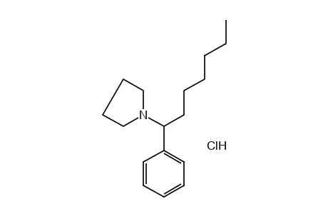 1-(alpha-HEXYLBENZYL)PYRROLIDINE, HYDROCHLORIDE