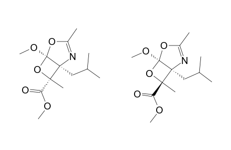 1-ISOBUTYL-5-METHOXY-3,7-DIMETHYL-4,6-DIOXA-2-AZABICYCLO-[3.2.0]-HEPT-2-ENE-7-CARBOXYLIC-ACID-METHYLESTER