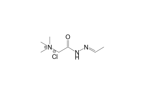 Ammonium, (carboxymethyl)trimethyl-, chloride, ethylidene hydrazide