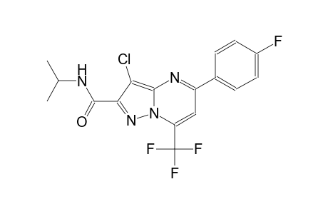 3-chloro-5-(4-fluorophenyl)-N-isopropyl-7-(trifluoromethyl)pyrazolo[1,5-a]pyrimidine-2-carboxamide