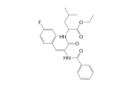 2-[[(E)-2-benzamido-3-(4-fluorophenyl)-1-oxoprop-2-enyl]amino]-4-methylpentanoic acid ethyl ester