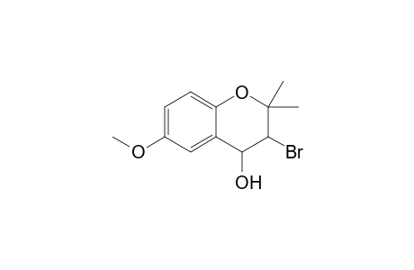 3-Bromo-3,4-dihydro-6-methoxy-2,2-dimethyl-2H-1-benzopyran-4-ol