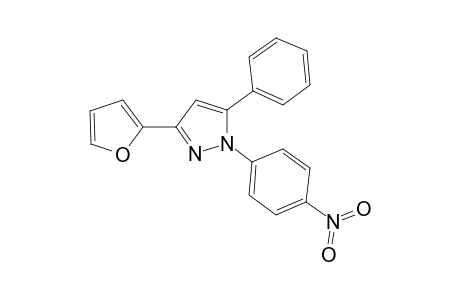 Pyrazole, 3-(2-furyl)-1-(4-nitrophenyl)-5-phenyl-