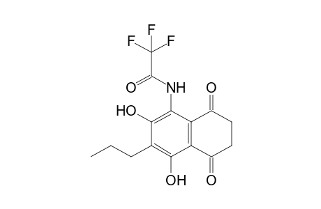 N-(2,4-dihydroxy-5,8-dioxo-3-propyl-6,7-dihydronaphthalen-1-yl)-2,2,2-trifluoroacetamide