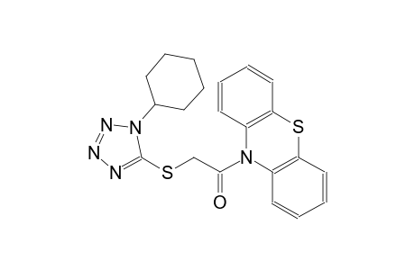 10-{[(1-cyclohexyl-1H-tetraazol-5-yl)sulfanyl]acetyl}-10H-phenothiazine