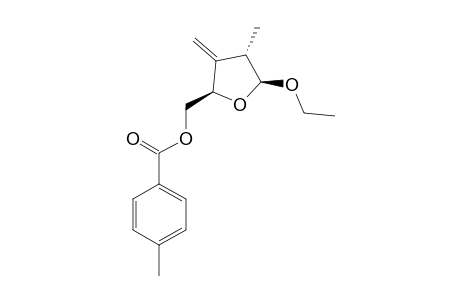 ETHYL-2,3-DIDEOXY-3-C-METHYLENE-2-METHYL-5-O-TOLUOYL-D-GLYCERO-PENTOFURANOSIDE;BETA-ANOMER