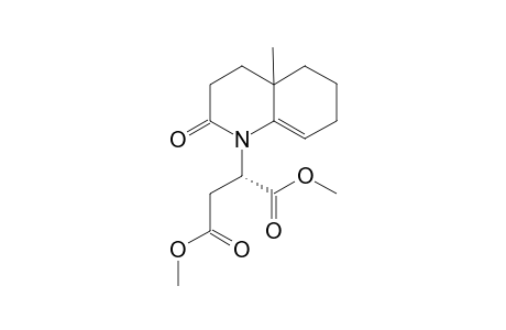 4a-Methyl-1-[(1S)-1,2-di(carbomethoxy)ethyl]-1,3,4,5,6,7-hexahydroquinoline-2-one
