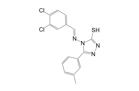 4-{[(E)-(3,4-dichlorophenyl)methylidene]amino}-5-(3-methylphenyl)-4H-1,2,4-triazole-3-thiol