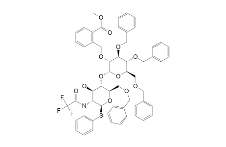 #25;PHENYL-[3,4,6-TRI-O-BENZYL-2-O-(2-METHOXYCARBONYLBENZY)-ALPHA-D-GLUCOPYRANOSYL]-(1->4)-6-O-BENZYL-2-DEOXY-1-THIO-2-TRIFLUOROACETAMIDO-BETA-D-GLUCOPYRANOSID