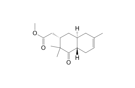 (3S,4aS,8aS)-3,4,4a,5,8,8a-hexahydro-3-methoxycarbonylmethyl-2,2,6-trimethyl-1(2H)-naphthalenone