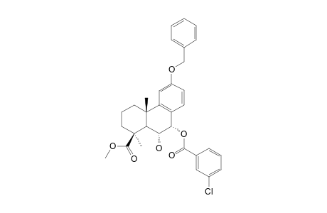 Methyl 12-benzyloxy-7.alpha.-(3'-chlorobenzoyloxy)-6.alpha.-hydroxypodocarpa-8,11,13-trien-19-oate
