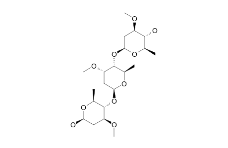 ROYLEOSE;O-BETA-D-OLEANDROPYRANOSYL-(1->4)-O-BETA-D-CYMAROPYRANOSYL-(1->4)-BETA-D-OLEANDROPYRANOSE