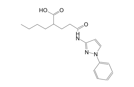 hexanoic acid, 2-[3-oxo-3-[(1-phenyl-1H-pyrazol-3-yl)amino]propyl]-