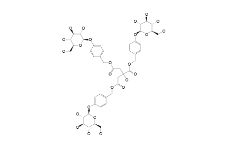PARISHIN;TRIS-[4-(BETA-D-GLOCOPYRANOSYLOXY)-BENZYL]-CITRATE