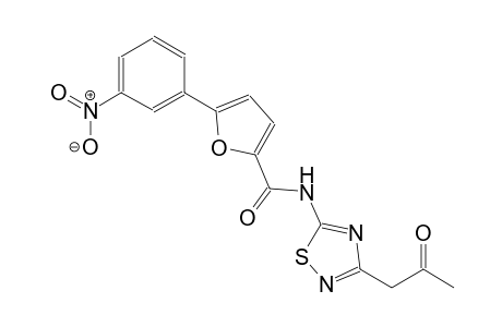 5-(3-nitrophenyl)-N-[3-(2-oxopropyl)-1,2,4-thiadiazol-5-yl]-2-furamide