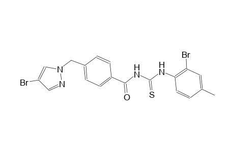N-(2-bromo-4-methylphenyl)-N'-{4-[(4-bromo-1H-pyrazol-1-yl)methyl]benzoyl}thiourea