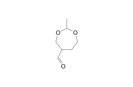 1,3-Dioxepane-5-carboxaldehyde, 2-methyl-