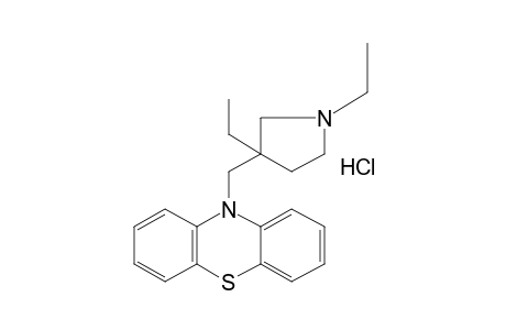 10-[(1,3-DIETHYL-3-PYRROLIDINYL)METHYL]PHENOTHIAZINE, MONOHYDROCHLORIDE