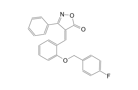 (4E)-4-{2-[(4-fluorobenzyl)oxy]benzylidene}-3-phenyl-5(4H)-isoxazolone