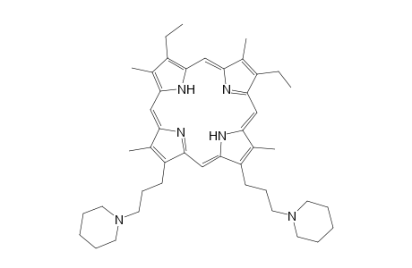 2,7,12,18-Tetramethyl-3,8-diethyl-13,17-bis(3-piperidinopropyl)porphyrin
