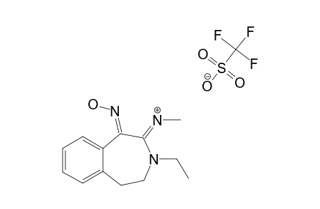 (Z)-N-[3-ETHYL-1,2-DIHYDRO-5-HYDROXYIMINO-1H-BENZO-[D]-AZEPIN-4(3H)-YLIDENE]-METHYLAMINE-TRIFLUOROMETHANESULFONATE