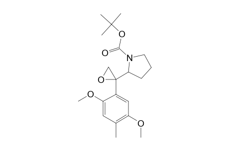 2-[2-(2,5-DIMETHOXY-4-METHYL-PHENYL)-OXIRAN-2-YL]-1-PYRROLIDINE-CARBOXYLIC-ACID-1,1-DIMETHYLETHYLESTER