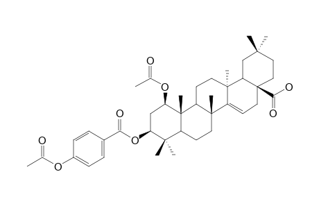 1-BETA-ACETOXYALEURITOLIC-ACID-3-PARA-ACETOXYBENZOATE