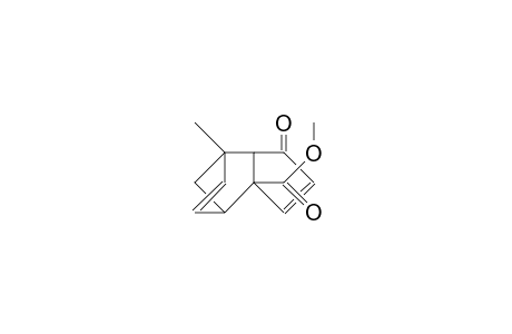 1-Methyl-exo-6-carbomethoxy-tricyclo-[5.2.1.0(2,6)]-dec-4,8-dien-3-one