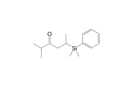 5-[dimethyl(phenyl)silyl]-2-methyl-3-hexanone