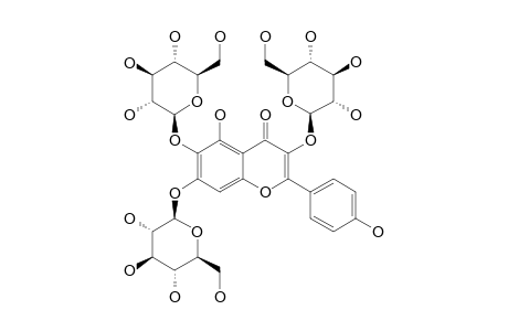 6-HYDROXYKAEMPFEROL-3,6,7-TRI-O-BETA-D-GLUCOPYRANOSIDE