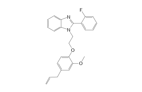 1H-1,3-Benzimidazole, 2-(2-fluorophenyl)-1-[2-[2-methoxy-4-(2-propenyl)phenoxy]ethyl]-