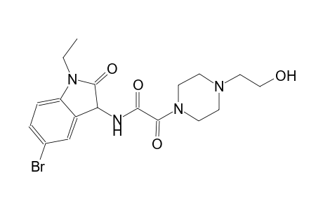 1-piperazineacetamide, N-(5-bromo-1-ethyl-2,3-dihydro-2-oxo-1H-indol-3-yl)-4-(2-hydroxyethyl)-alpha-oxo-
