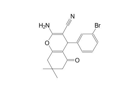 4H-1-benzopyran-3-carbonitrile, 2-amino-4-(3-bromophenyl)-5,6,7,8-tetrahydro-7,7-dimethyl-5-oxo-