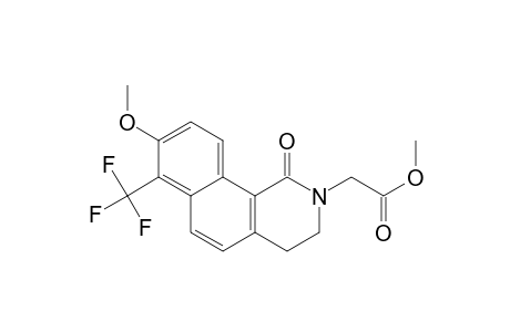 Benz[h]isoquinoline-2(1H)-acetic acid, 3,4-dihydro-8-methoxy-1-oxo-7-(trifluoromethyl)-, methyl ester