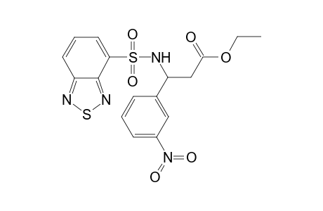 3-(2,1,3-benzothiadiazol-4-ylsulfonylamino)-3-(3-nitrophenyl)propanoic acid ethyl ester