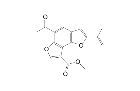Methyl 5-acetyl-2-isopropenyl furo[2,3-e]benzofuran-8-carboxylate