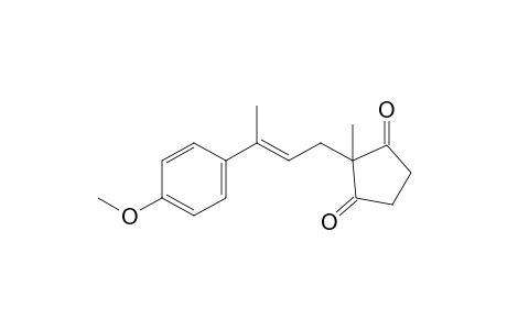 2-[(E)-3-(4-methoxyphenyl)but-2-enyl]-2-methyl-cyclopentane-1,3-quinone