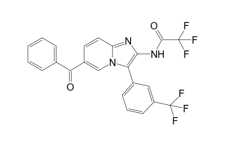2-Trifluoroacetamido-3-(3-trifluoromethylphenyl)-6-benzoylimidazo[1,2-a]pyridine